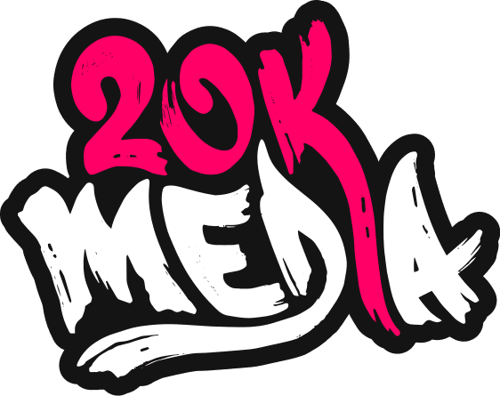 The logo for 20k media.